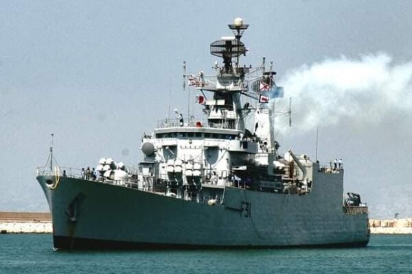 Indian Navy Ship Brahmaputra Catches Fire and Lists in Mumbai Dockyard, One Sailor Missing